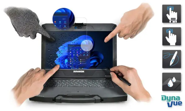 Tablette PC durci Durabook S14I
                            - Affichage